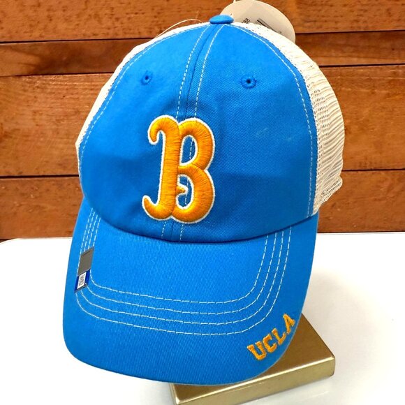 UCLA BRUINS One Size Snap Back Cap Hat Mesh Back Embroidered Captivating NWT - Picture 1 of 9